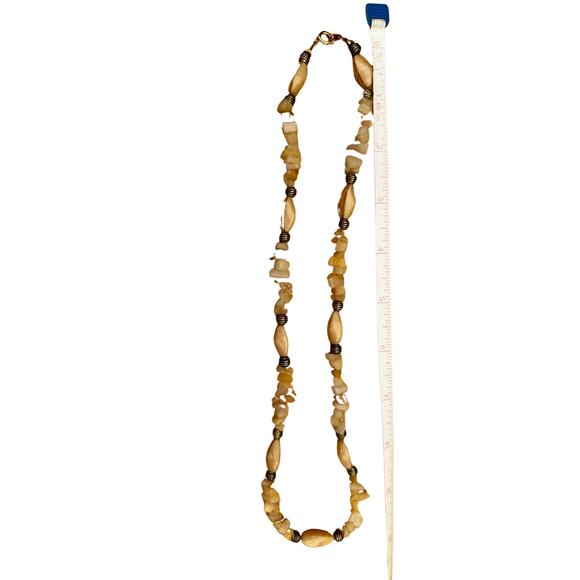 Natural Beaded Quartz Chip Necklace - Picture 6 of 6